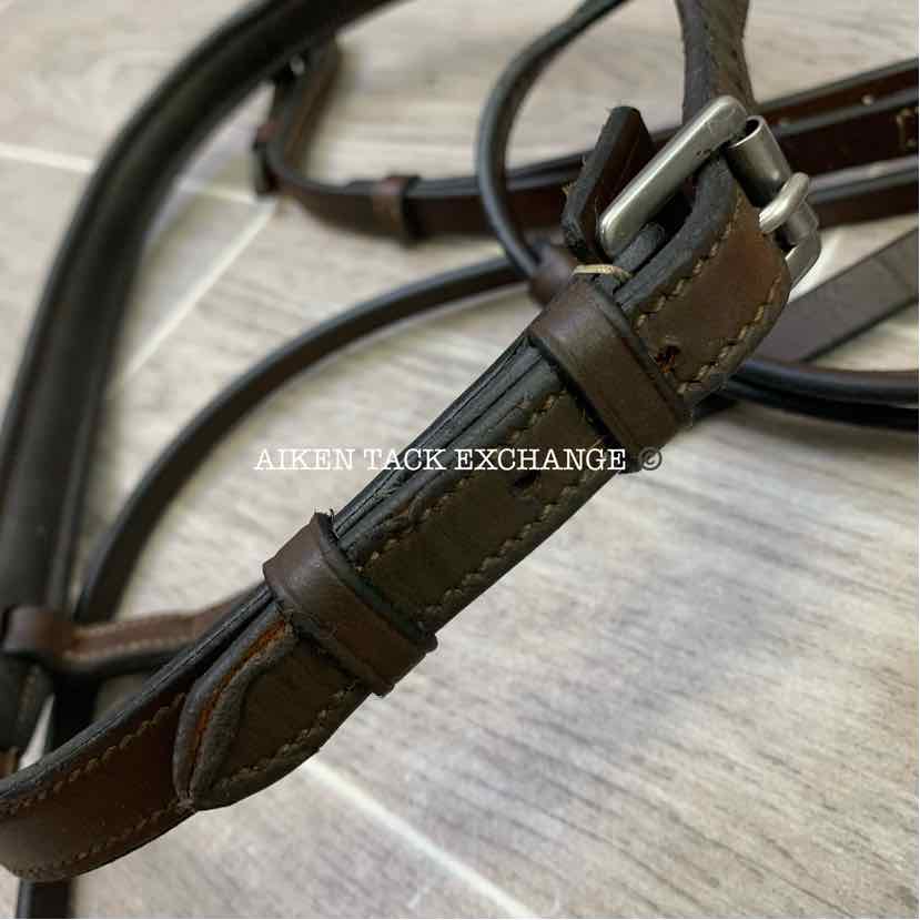 KL Select Red Barn Icon Hunter Bridle w/ Matching Reins, Size Oversize
