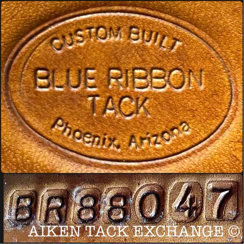 Blue Ribbon Western Show Saddle, 16" Seat, Regular Blue Ribbon Tree - Semi QH Bars
