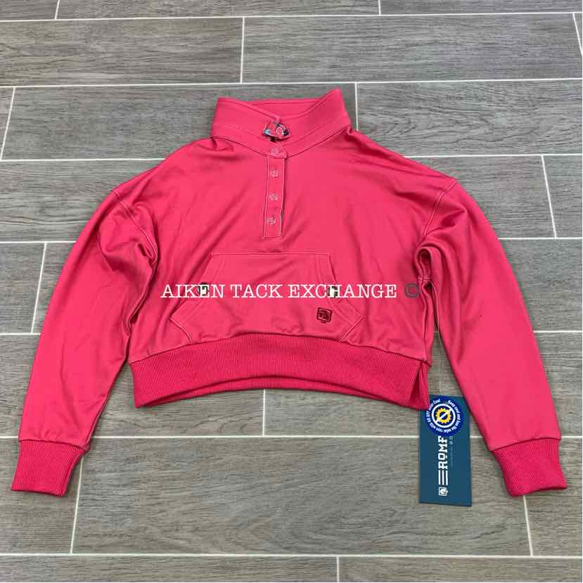Romfh Cozy Crop Mock Long Sleeve Top/Sweater, Size Small