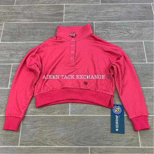 Romfh Cozy Crop Mock Long Sleeve Top/Sweater, Size Small