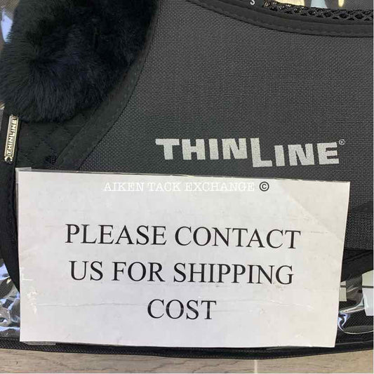 ThinLine Trifecta Half Pad with Sheepskin Rolls, Brand New, Black, Size Small