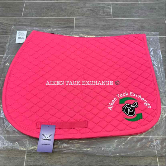 TuffRider All Purpose Saddle Pad with ATE Logo, Neon Pink