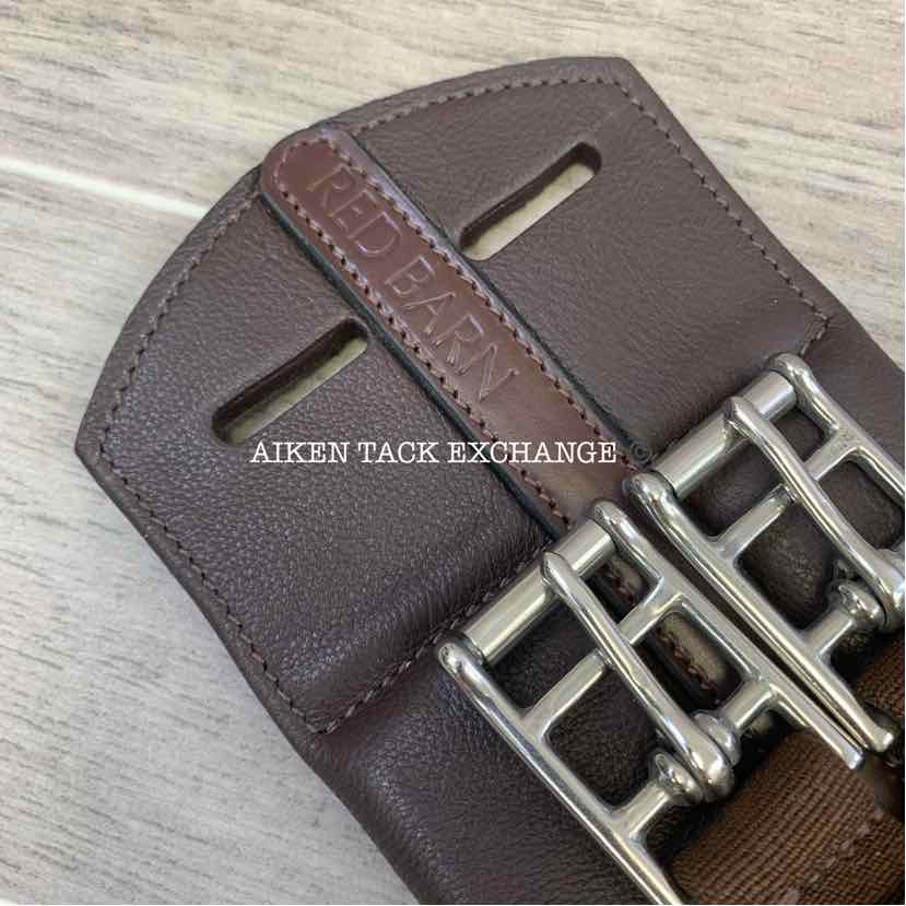 KL Select Red Barn Balance Anatomic Shoulder Relief Dressage Girth, Brown, 22"