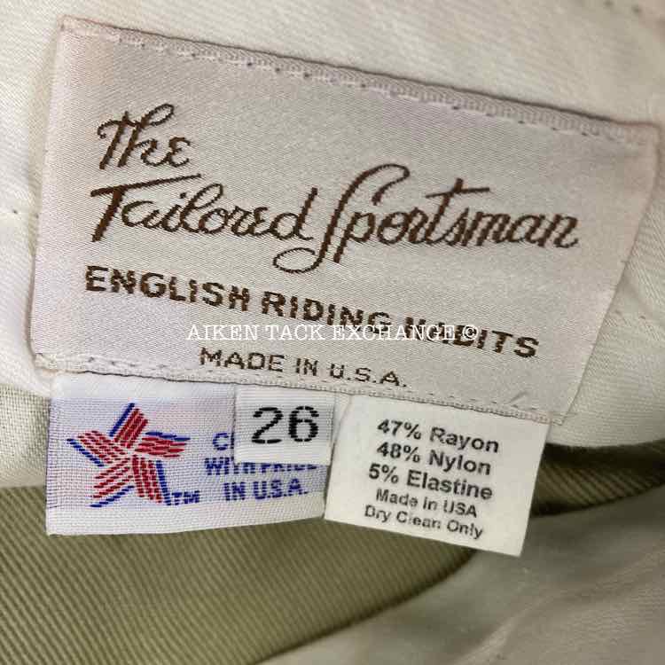 Tailored Sportsman Supreme Hunter Knee Patch Breeches, Size 26
