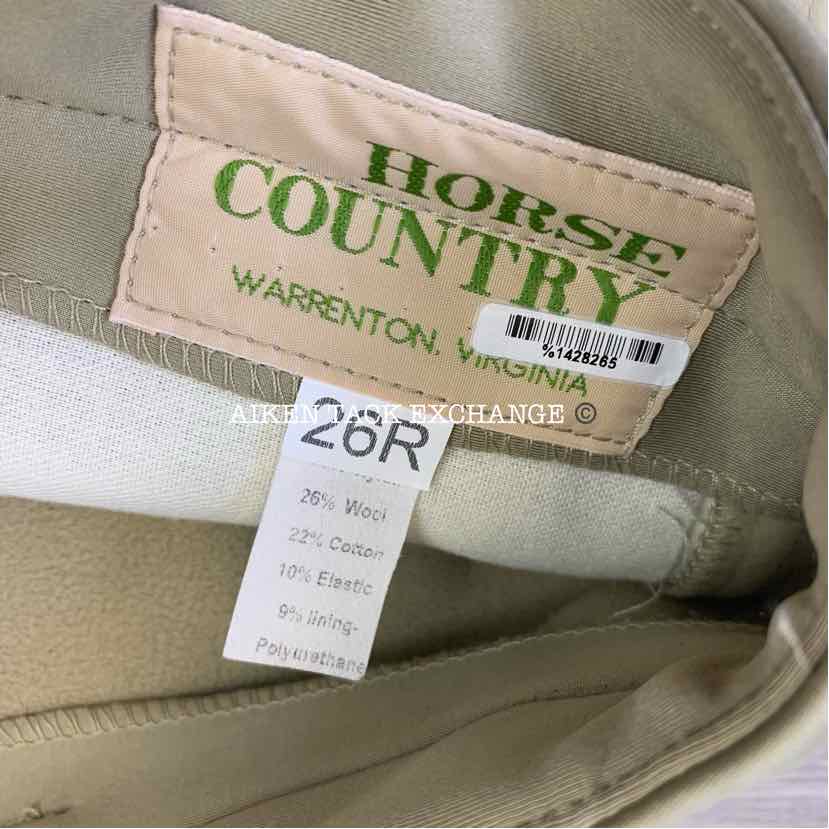 Horse Country Insulated Knee Patch Breeches, Size 26 R
