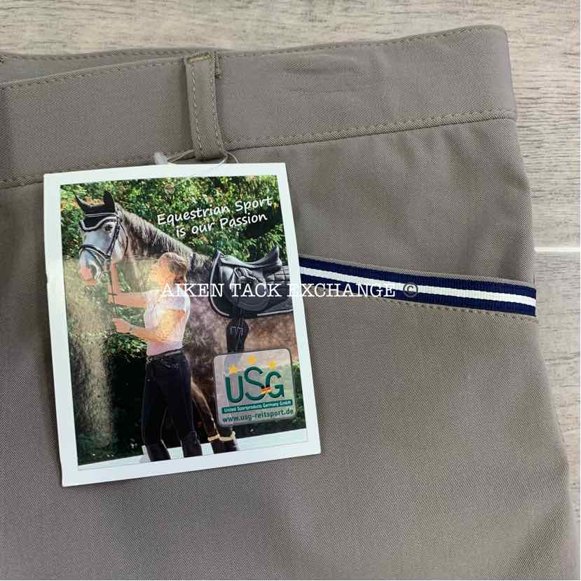 KL Select USG "Ava" Silicone Grip Full Seat Breeches, Women's 30