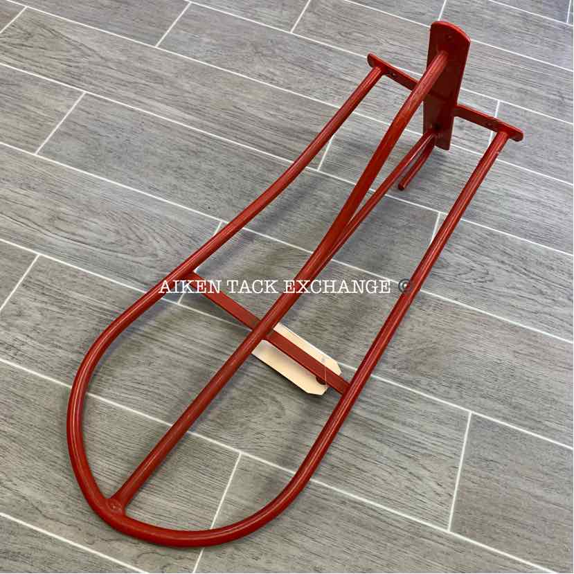 Standard Metal Wall Mount Saddle Rack, Red (has blemishes)
