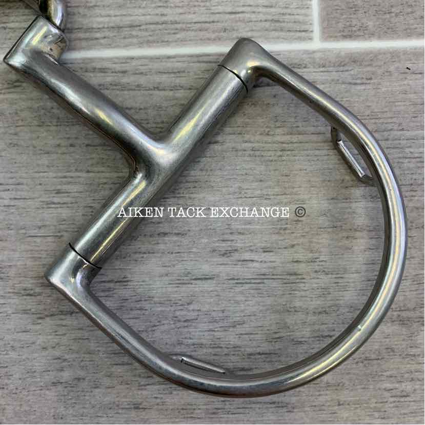 Myler Dee with Hooks Correctional Low Port Barrel Bit MB 27PB 5"