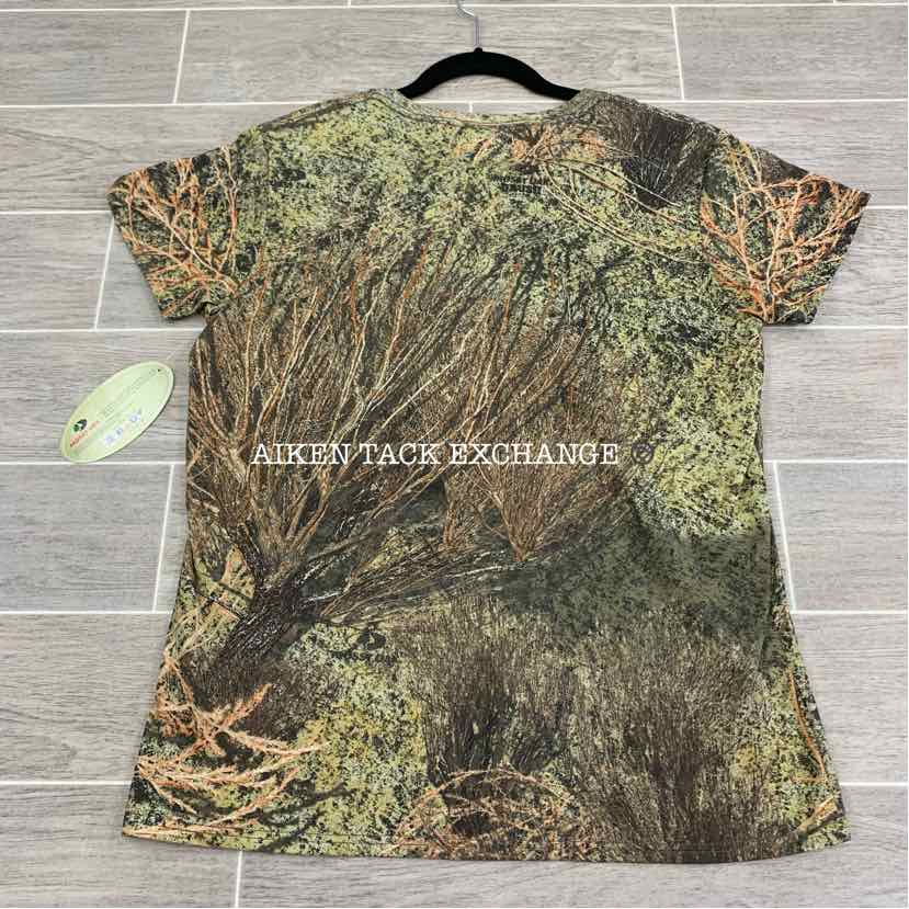 Mossy Oak Mossy Brush Camo Camouflage Short Sleeve T-Shirt, Size L, Brand New