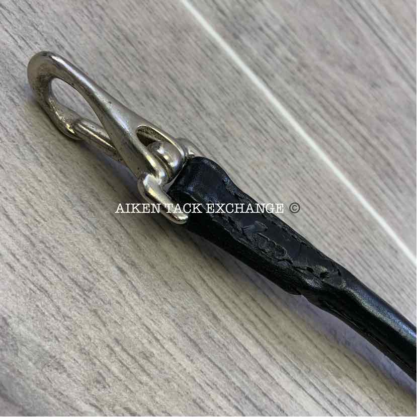 Tory Leather Rolled Grab Strap with Snap Ends