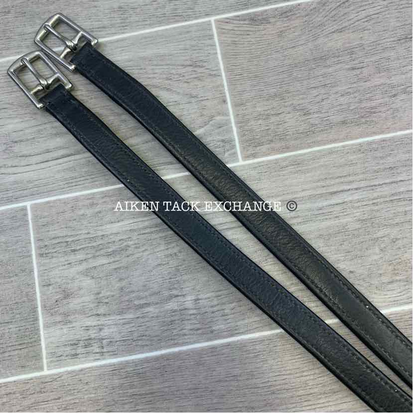 Devoucoux Stirrup Leathers, Black, 54"