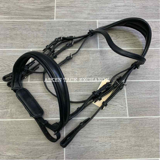 Artemis Equine Anatomic Double/Weymouth Bridle, No Reins, Size Full
