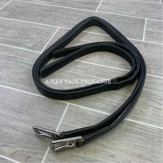 Devoucoux Stirrup Leathers, Black, 54"