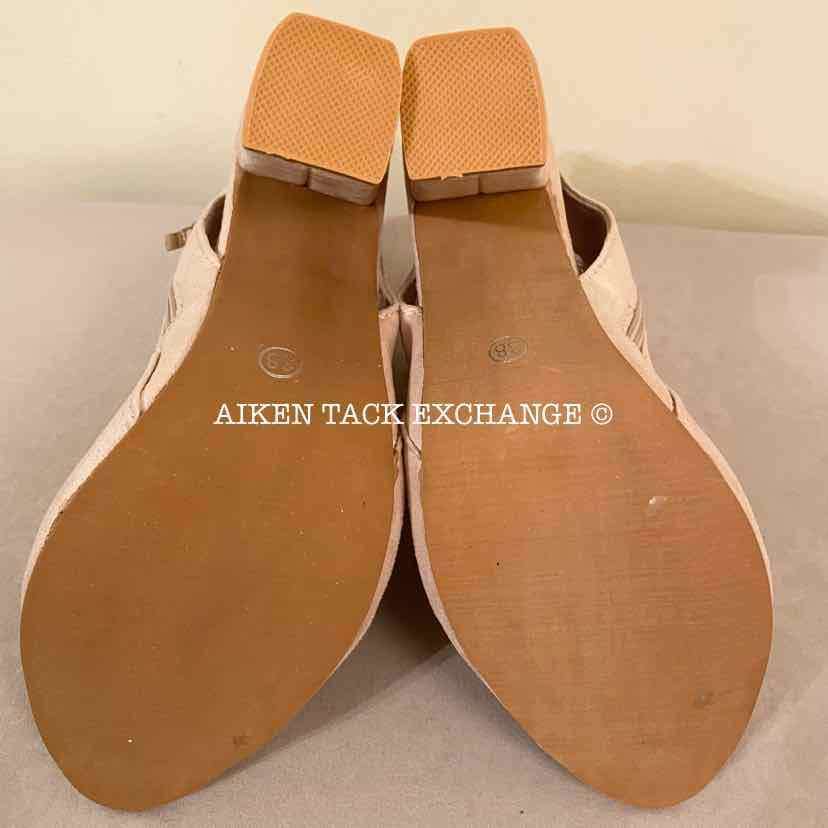 Women's 8, Fashion Peep Toe Bootie Heels, Light Pink:Arielle's Wardrobe: Footwear:Fashion:The Aiken Tack Exchange