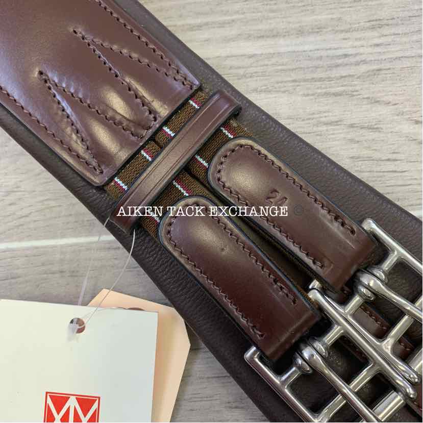 KL Select Red Barn Smart Contour Dressage Girth, Brown, 24"