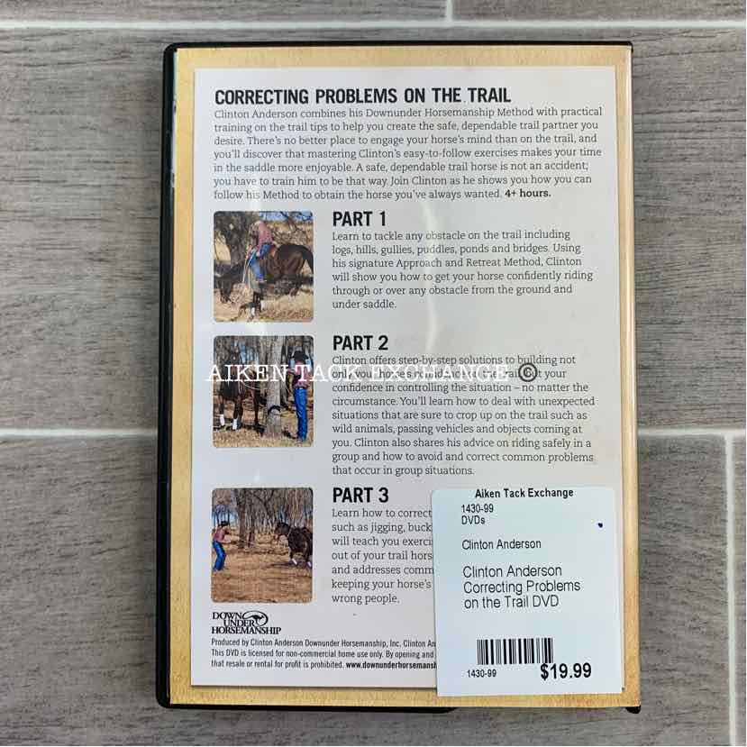 Clinton Anderson Correcting Problems on the Trail DVD