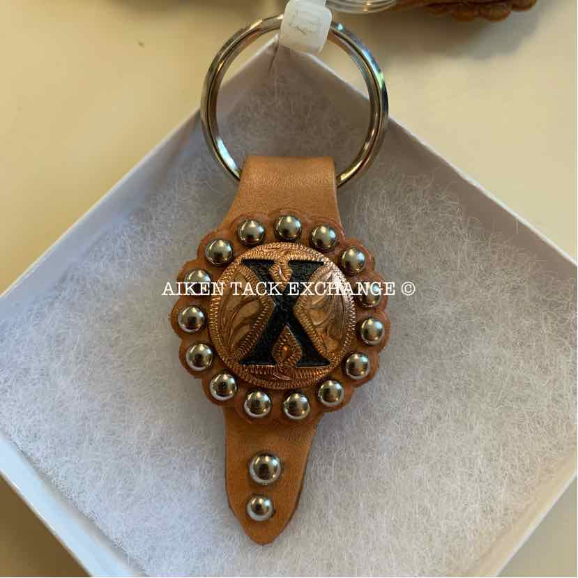 "X" Initial Key Chain, Brand New