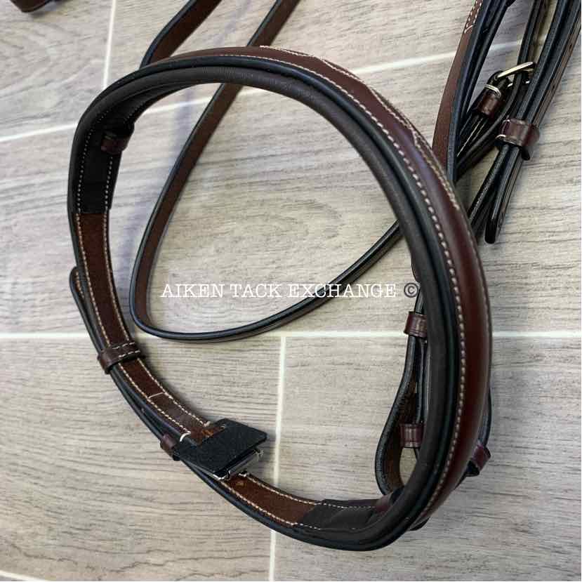 KL Select Red Barn Sovereign Bridle w/Reins, Size Cob