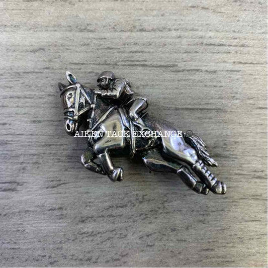 Sterling Silver Jumping Horse Pin