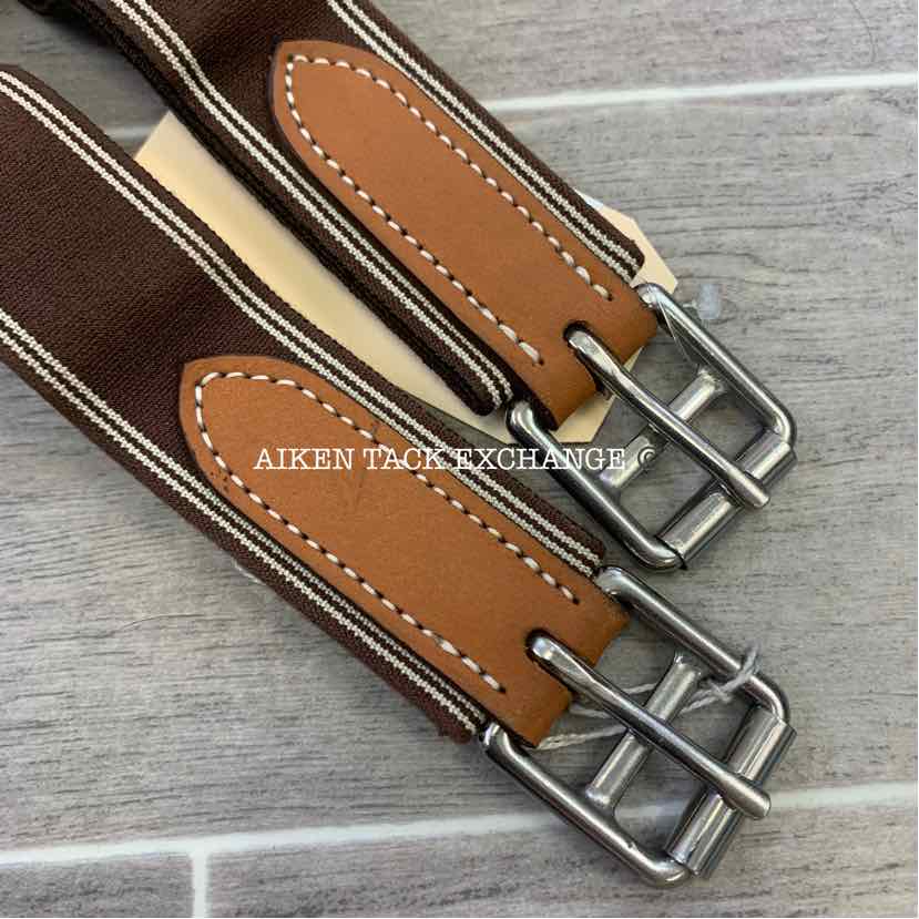 Butet Ergonomic Belly Guard Stud Girth, Brown, 50", Brand New