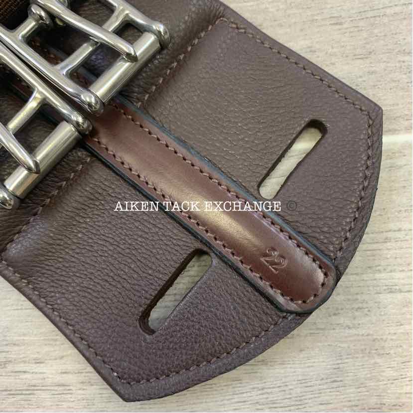 KL Select Red Barn Balance Anatomic Shoulder Relief Dressage Girth, Brown, 22"