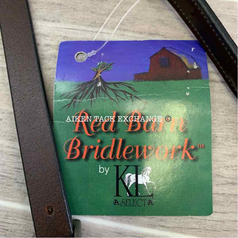 KL Select Red Barn Fancy Stitch Padded Standing Martingale, Size Small Pony