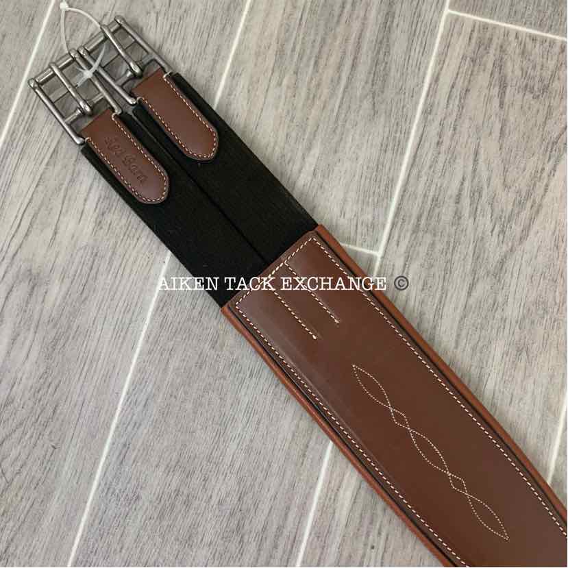 Red Barn by KL Select Pace Perfect Contour Long Girth, 46", Brown Leather