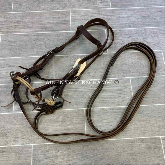 Weaver Leather Justin Dunn Bitless Western Bridle w/ Reins