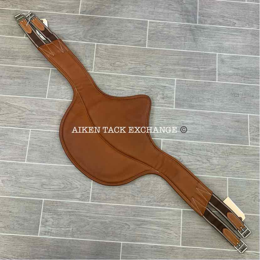 Butet Ergonomic Belly Guard Stud Girth, Brown, 50", Brand New