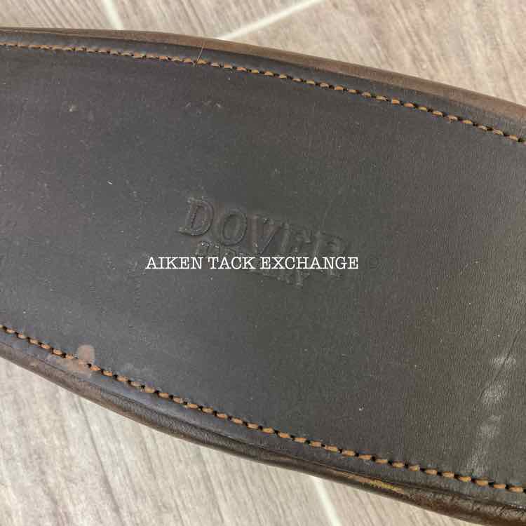 Dover Saddlery Leather Girth w/ Elastic on One End 56"