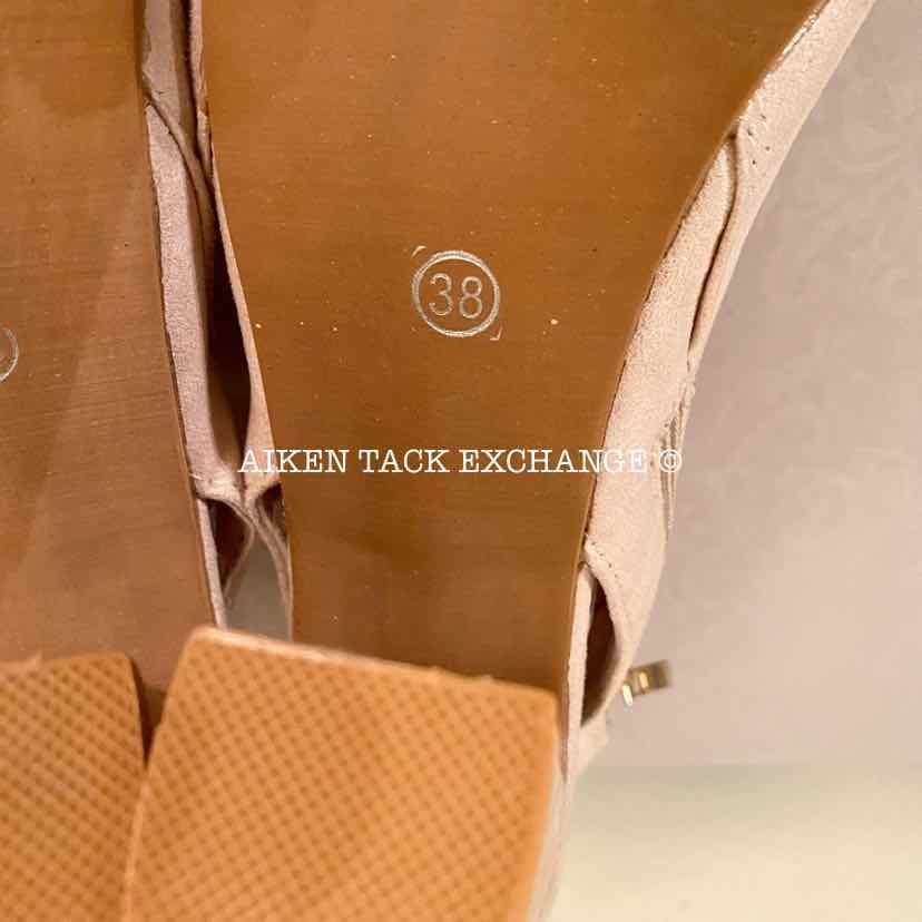 Women's 8, Fashion Peep Toe Bootie Heels, Light Pink:Arielle's Wardrobe: Footwear:Fashion:The Aiken Tack Exchange