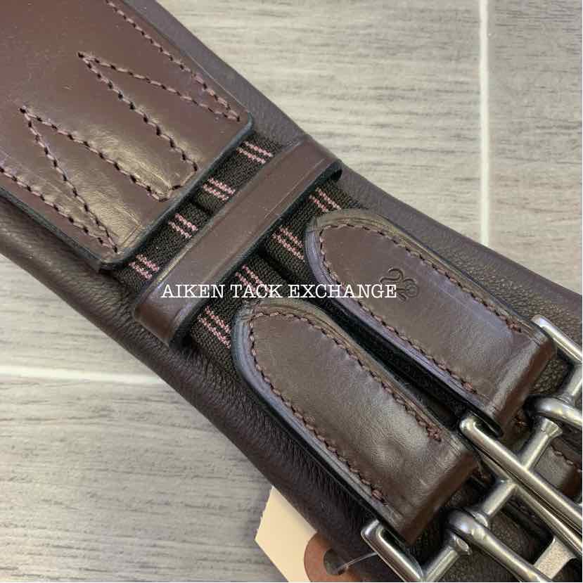 KL Select Red Barn Smart Contour Dressage Girth, Brown, 22"