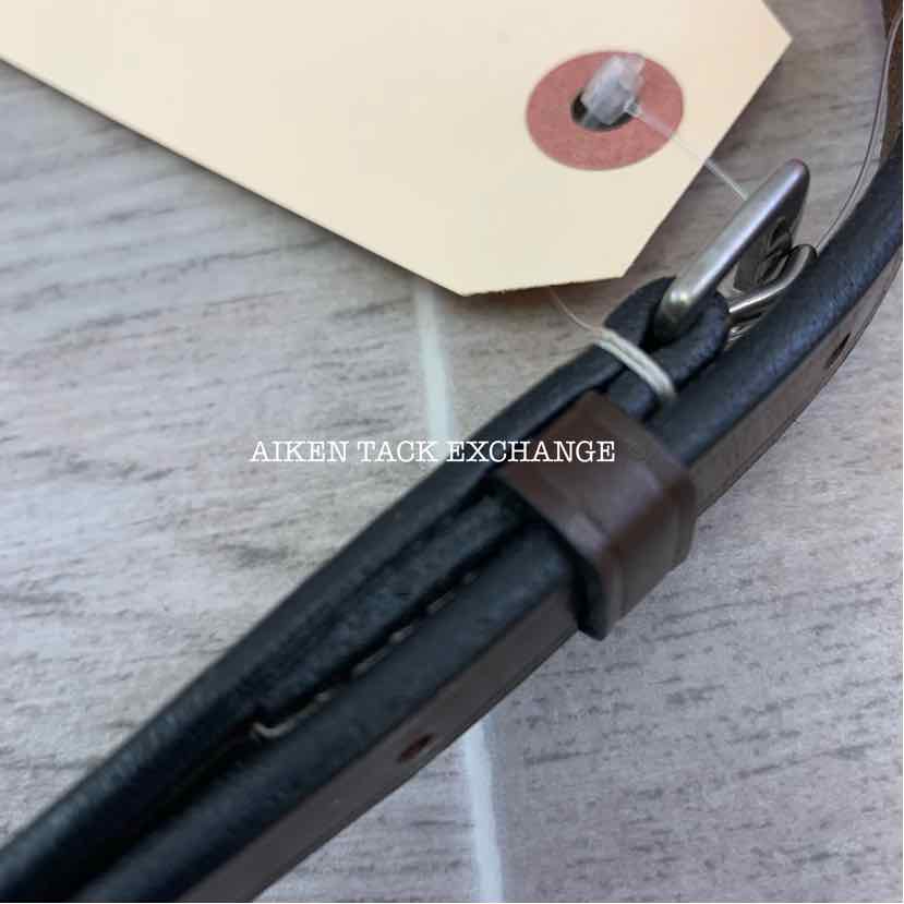 KL Select Red Barn Icon Square Raised Fancy Stitch Noseband, Oversize
