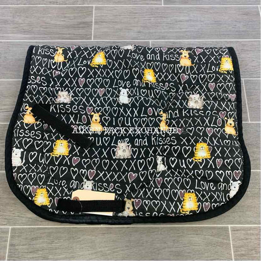 Cats & Dogs Print All Purpose Saddle Pad (has blemishes)