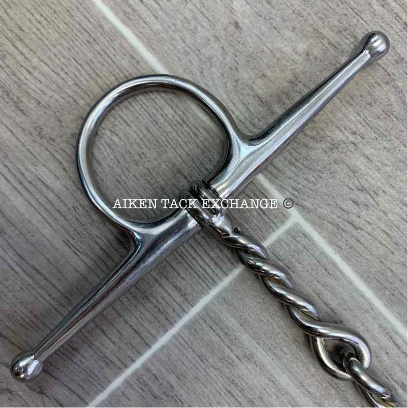 Full Cheek Single Joint Twisted Wire Bit 5"