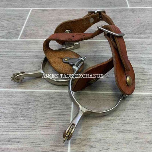 Western Spurs w/ Leather Spur Straps