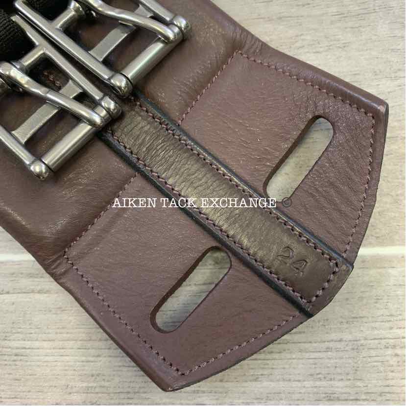 KL Select Red Barn Balance Anatomic Shoulder Relief Dressage Girth, Brown, 24"