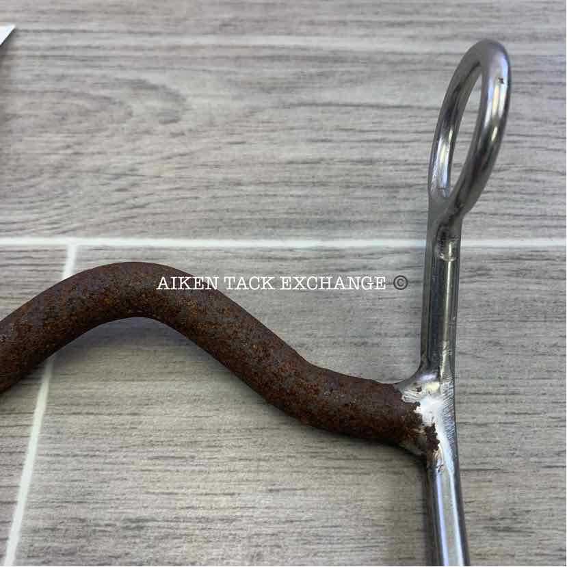 Bit Master Ported Sweet Iron Mullen Mouth Shank Bit 5"