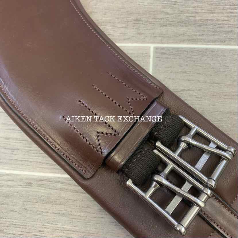 KL Select Red Barn Balance Anatomic Shoulder Relief Dressage Girth, Brown, 30"