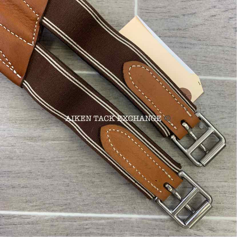 Butet Ergonomic Belly Guard Stud Girth, Brown, 50", Brand New