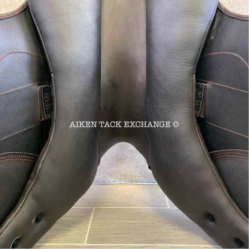 2023 MaxFlex Eventer Monoflap Jump Saddle, 17.5" Seat, Flex Tree - Adjustable (Custom Gullet), Wool Flocked Panels