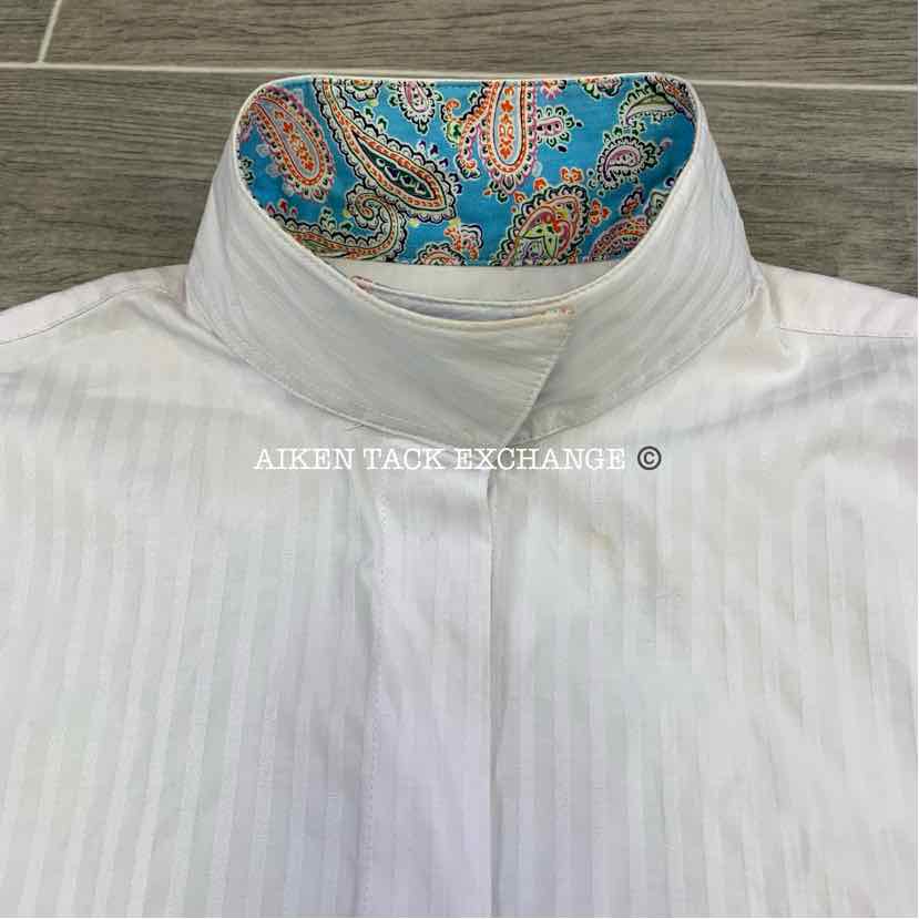 Devon-Aire Long Sleeve Show Shirt, Size 18