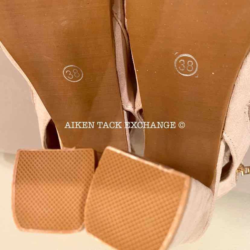 Women's 8, Fashion Peep Toe Bootie Heels, Light Pink:Arielle's Wardrobe: Footwear:Fashion:The Aiken Tack Exchange