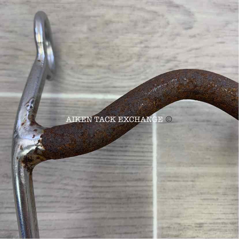 Bit Master Ported Sweet Iron Mullen Mouth Shank Bit 5"
