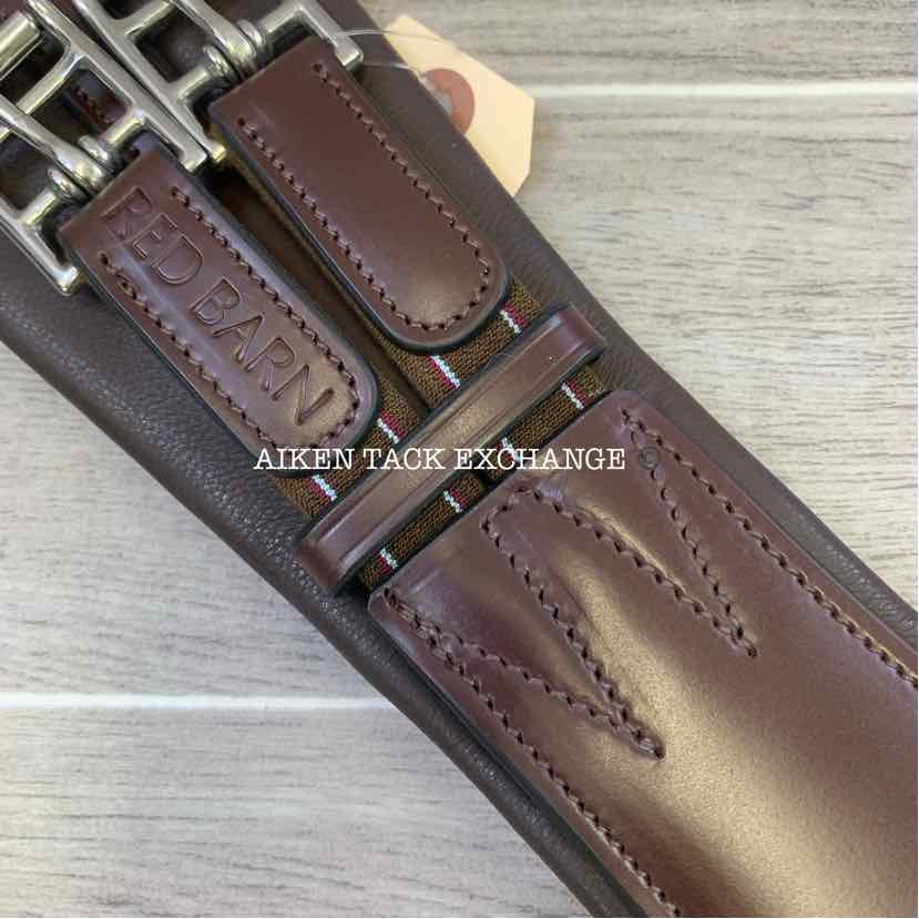 KL Select Red Barn Smart Contour Dressage Girth, Brown, 24"