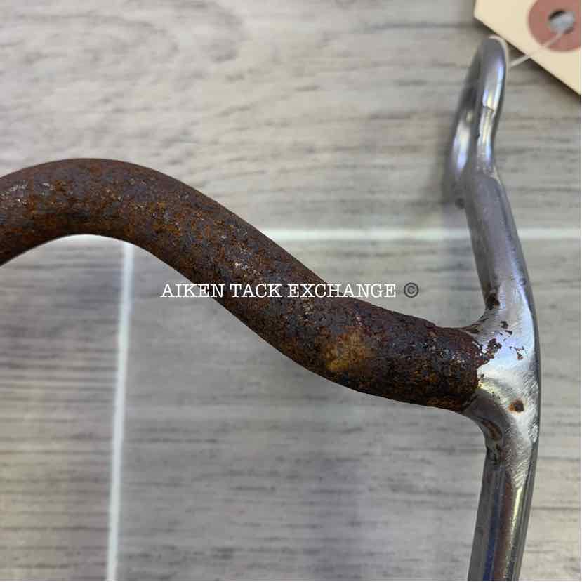 Bit Master Ported Sweet Iron Mullen Mouth Shank Bit 5"