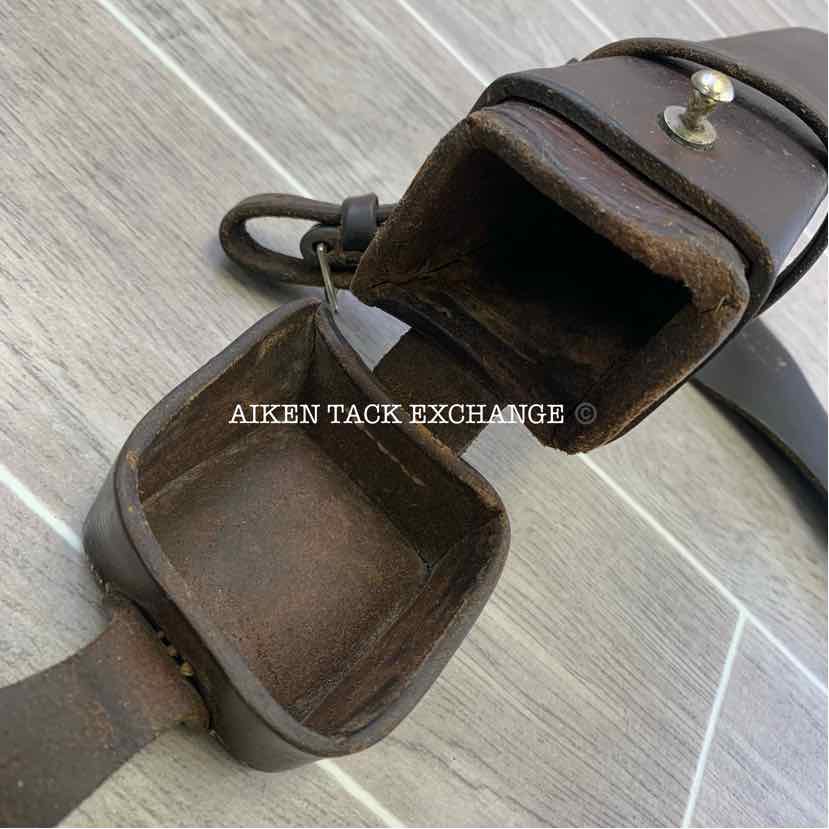 Leather Flask Case Holder for Foxhunting