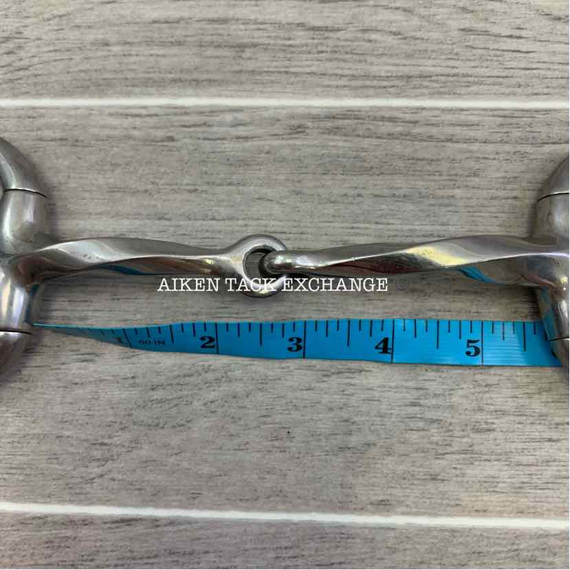 Single Joint Slow Twist Eggbutt Bit, 5.5"