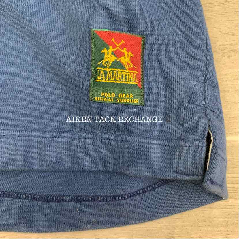 La Martina Polo Gear Long Sleeve Pique Polo Shirt, Size XL