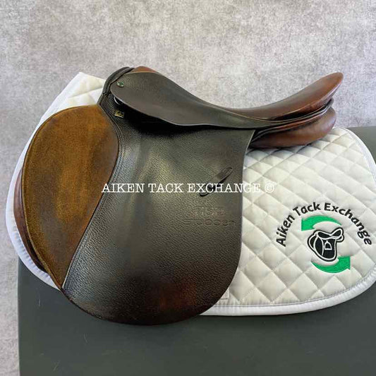 **SOLD** Stubben Siegfried All Purpose Jump Saddle, 18.5" Seat, 31.5 cm Tree - Wide/Extra Wide, Wool Flocked Panels